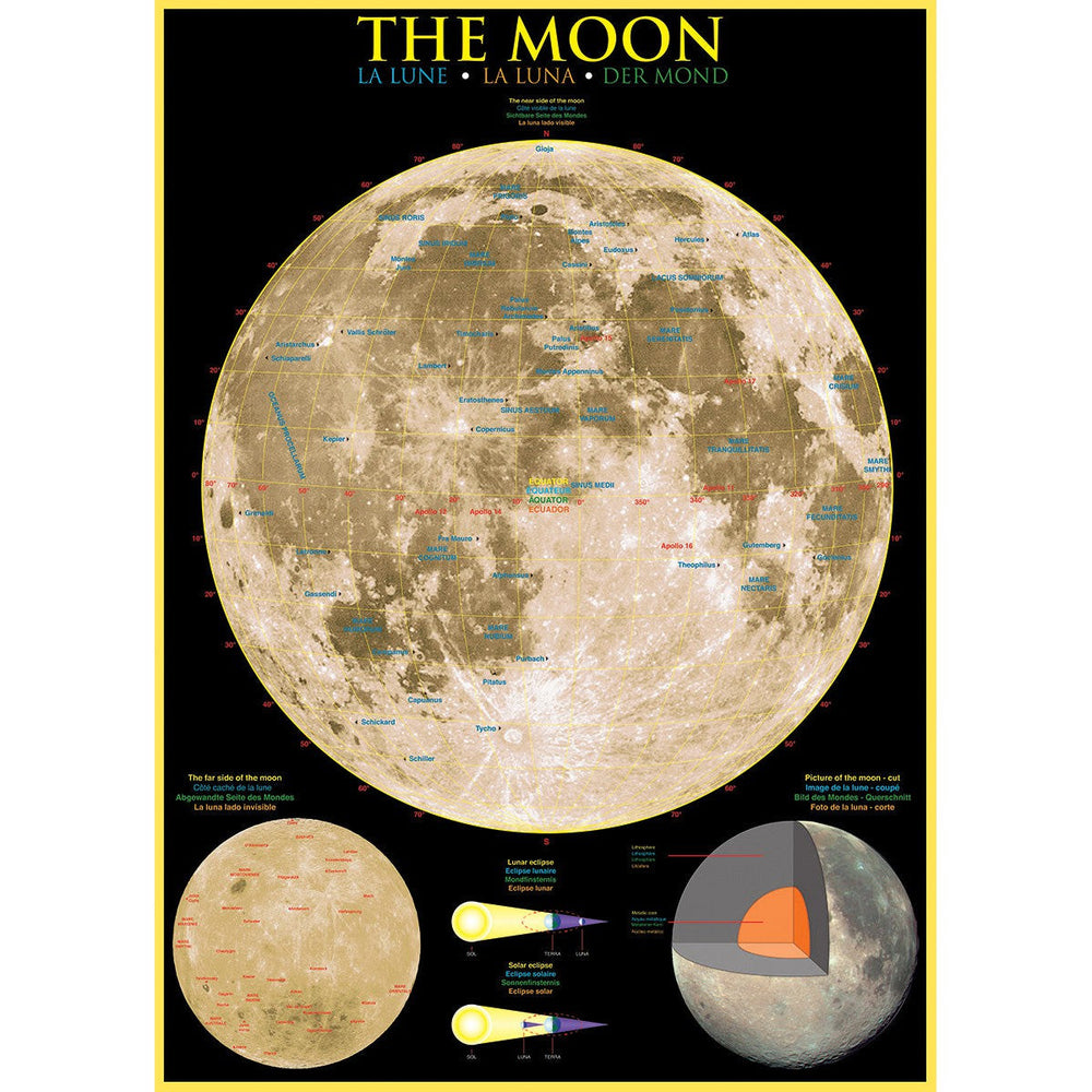 The Moon 1000 Piece Jigsaw Puzzle Eurographics (ONLINE ORDER ONLY)