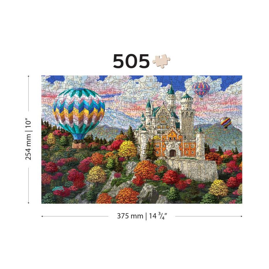 The Neuschwanstein Castle 505 Piece Wood Jigsaw Puzzle Wooden City (ONLINE ORDER ONLY)