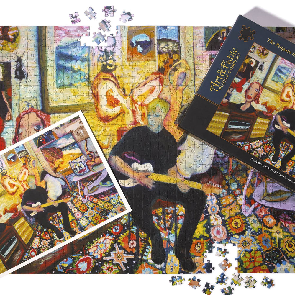 The Penguin in the Room 1000 Piece Premium Jigsaw Puzzle Art & Fable (ONLINE ORDER ONLY)