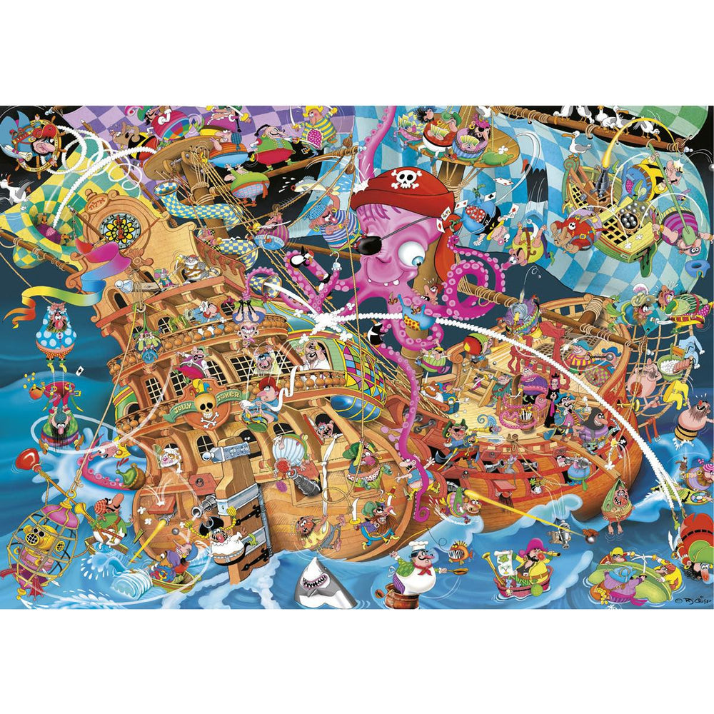The Pink Pirate 1000 Piece Jigsaw Puzzle Piatnik (ONLINE ORDER ONLY)