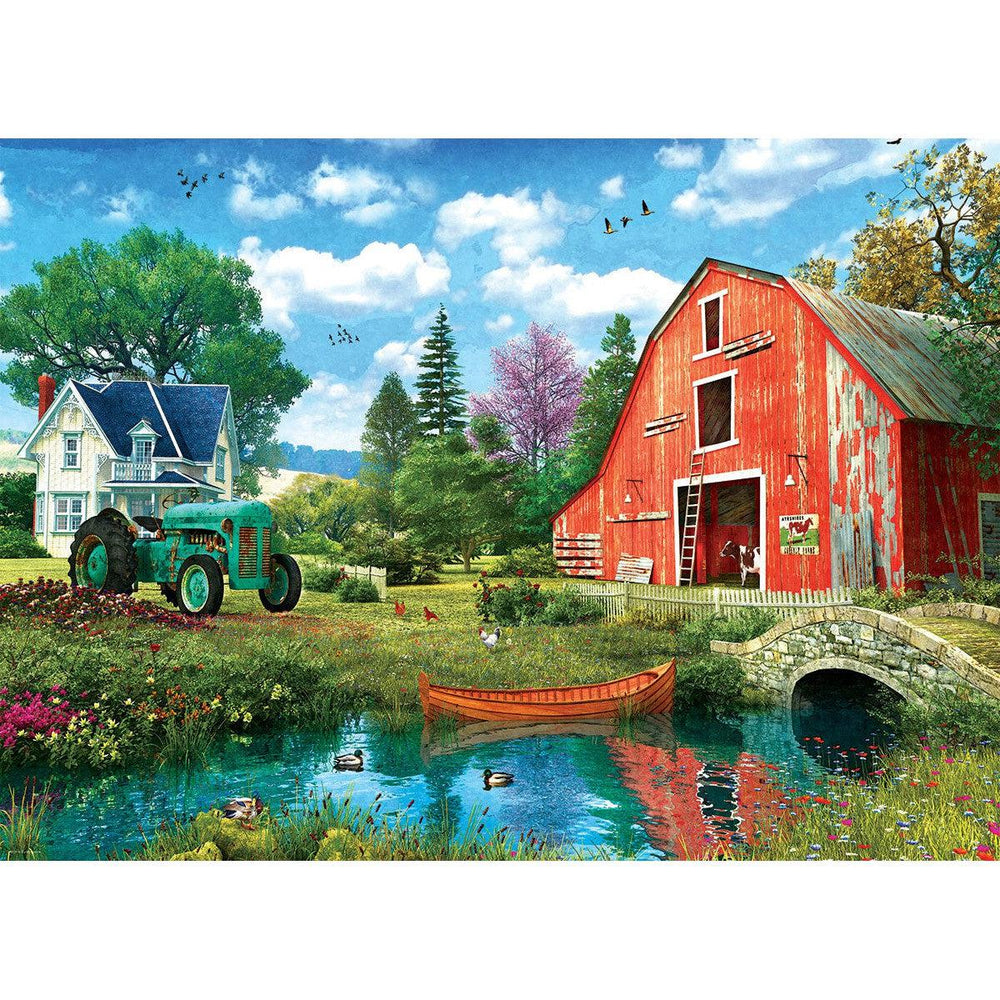 The Red Barn 1000 Piece Jigsaw Puzzle in Tin Eurographics (ONLINE ORDER ONLY)