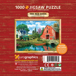 The Red Barn 1000 Piece Jigsaw Puzzle in Tin Eurographics (ONLINE ORDER ONLY)