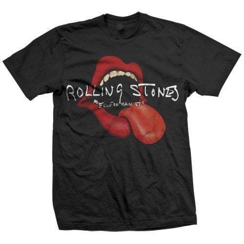 Men'S Rolling Stones Open Mouth & Tongue T-Shirt,Black,Small [T-Shirt] (ONLINE ORDER ONLY)
