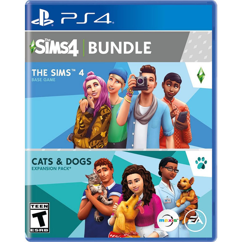 The Sims 4 + Cats and Dogs Expansion Pack Bundle (PlayStation 4) (Online Only)
