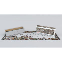 The Sistine Chapel Ceiling 1000 Piece Panoramic Jigsaw Puzzle Eurographics (ONLINE ORDER ONLY)