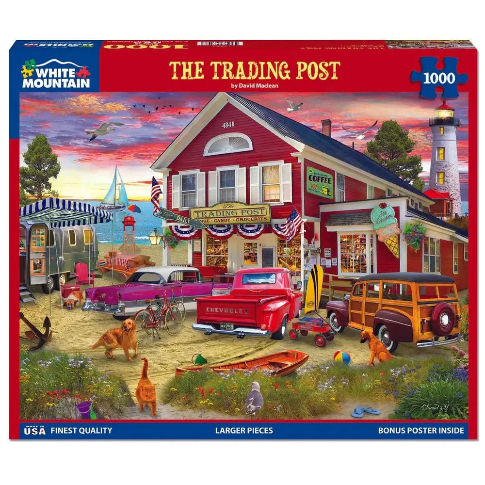 The Trading Post 1000 Piece Jigsaw Puzzle White Mountain (ONLINE ORDER ONLY)