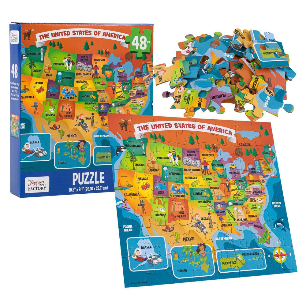 The United States of America 48 Piece Jigsaw Puzzle Leap Year (ONLINE ORDER ONLY)