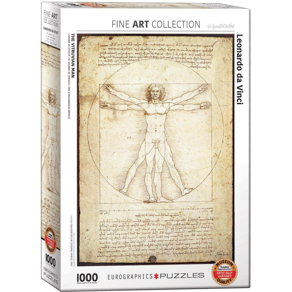 The Vitruvian Man 1000 Piece Jigsaw Puzzle Eurographics (ONLINE ORDER ONLY)