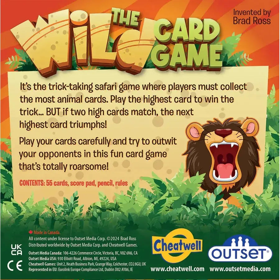 The Wild Card Game - Trick-Taking Safari Game - Outset (ONLINE ORDER ONLY)