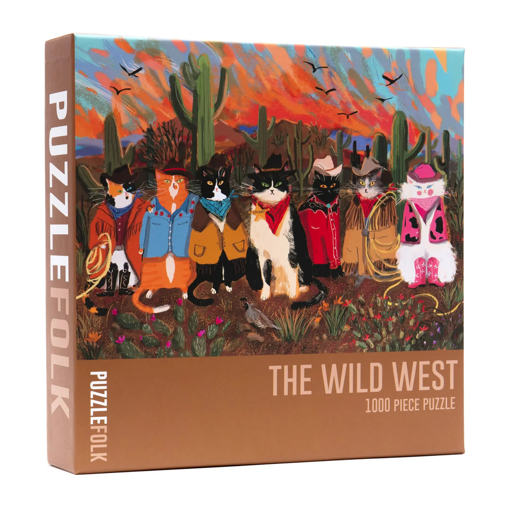 The Wild West 1000 Piece Jigsaw Puzzle PuzzleFolk (ONLINE ORDER ONLY)