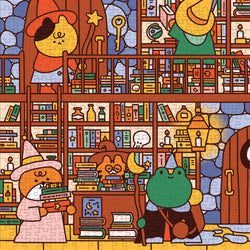 The Wizard's Library 500 Piece Jigsaw Puzzle Mudpuppy (ONLINE ORDER ONLY)