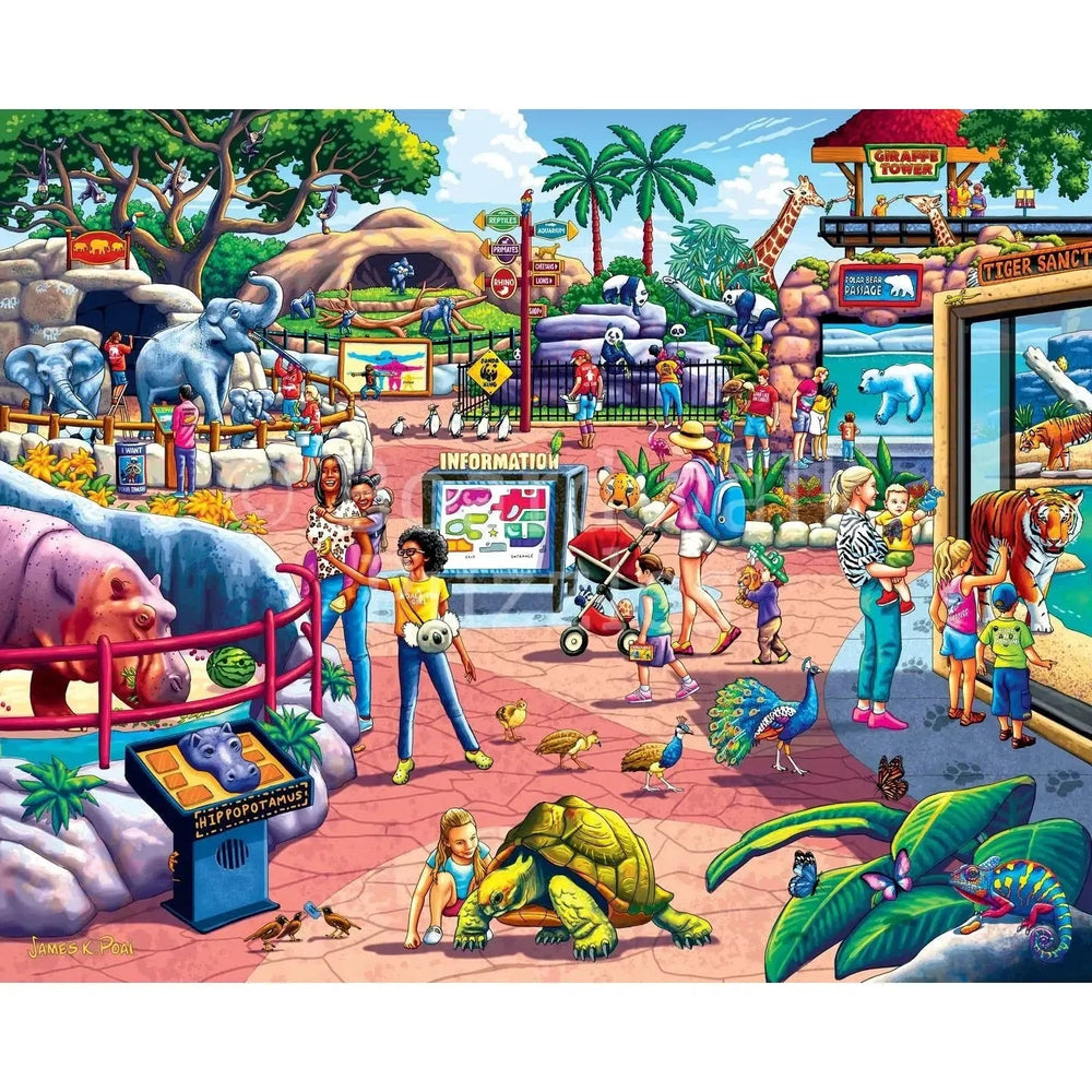 The Zoo 210 Piece Jigsaw Puzzle Boardwalk (ONLINE ORDER ONLY)