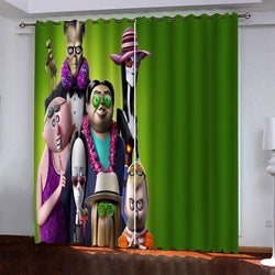 The Addams Family Pattern Curtains Blackout Window Drapes (Online Order Only)
