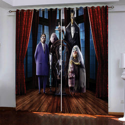 The Addams Family Pattern Curtains Blackout Window Drapes (Online Order Only)
