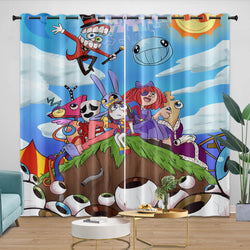 The Amazing Digital Circus Curtains Blackout Window Drapes (Online Order Only)