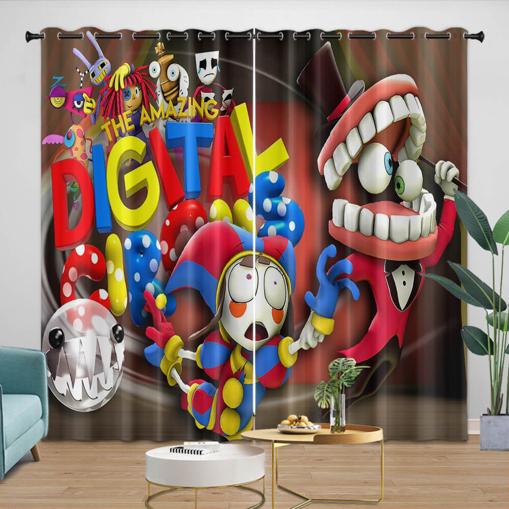 The Amazing Digital Circus Curtains Blackout Window Drapes (Online Order Only)