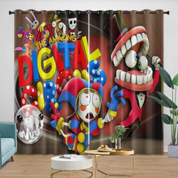 The Amazing Digital Circus Curtains Blackout Window Drapes (Online Order Only)