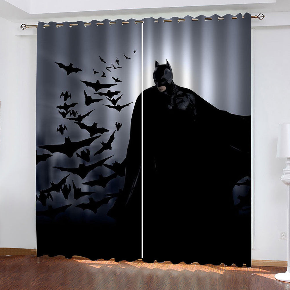 The Batman Curtains Cosplay Blackout Window Drapes Room Decoration (Online Order Only)