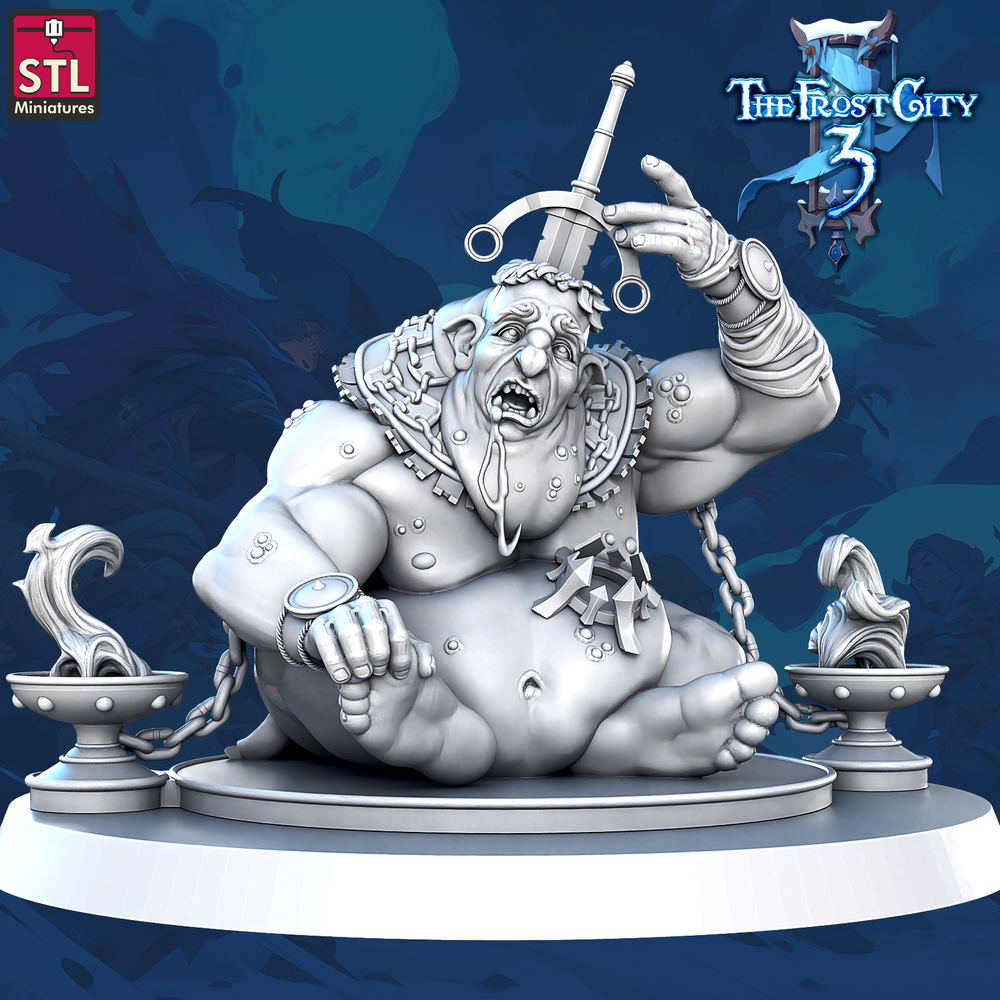 3D Printed STL Miniatures The Betrayer Prince Construct Core Characters The Frost City 3 28 - 32mm War Gaming D&D (Online Only)