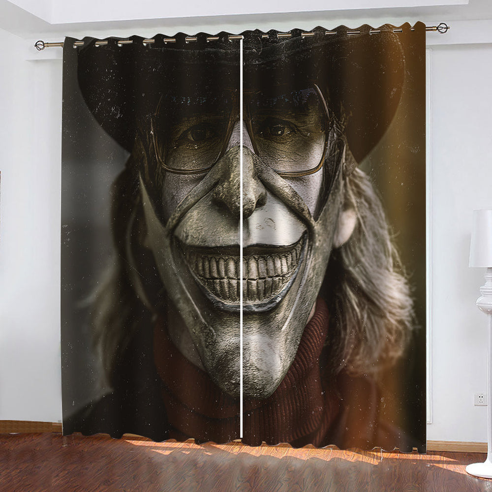 The Black Phone Curtains Blackout Window Drapes (Online Order Only)