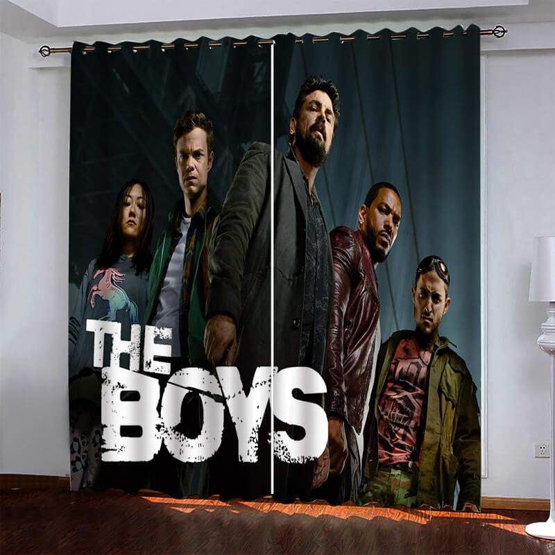 The Boys Curtains Pattern Blackout Window Drapes (Online Order Only)