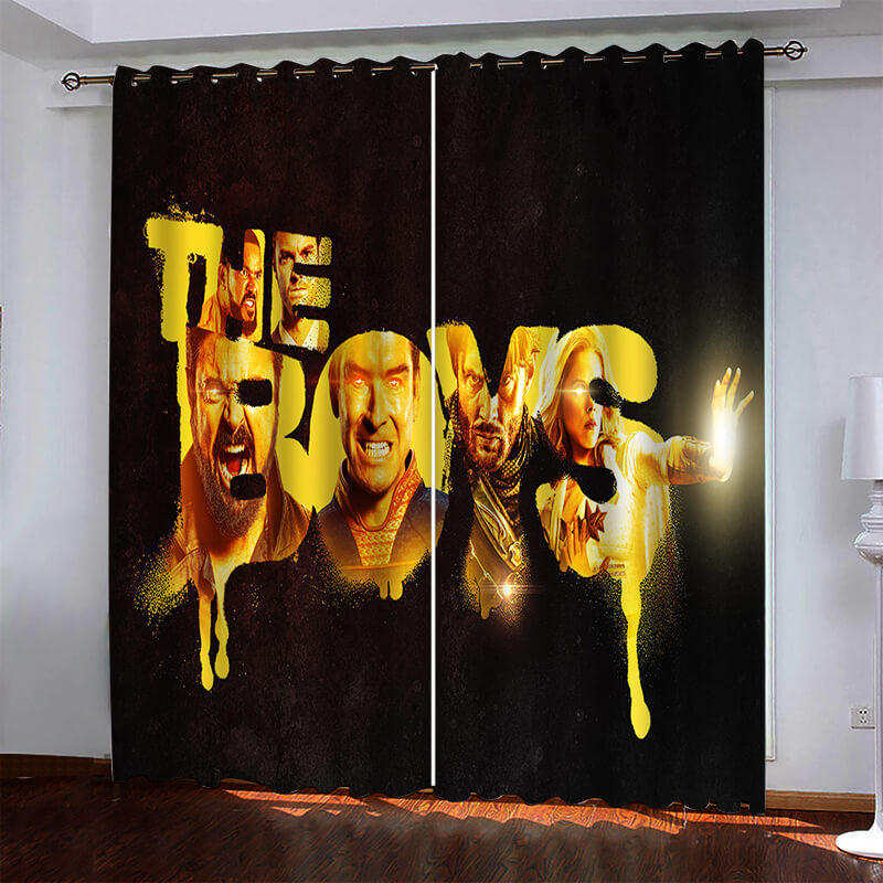 The Boys Curtains Pattern Blackout Window Drapes (Online Order Only)