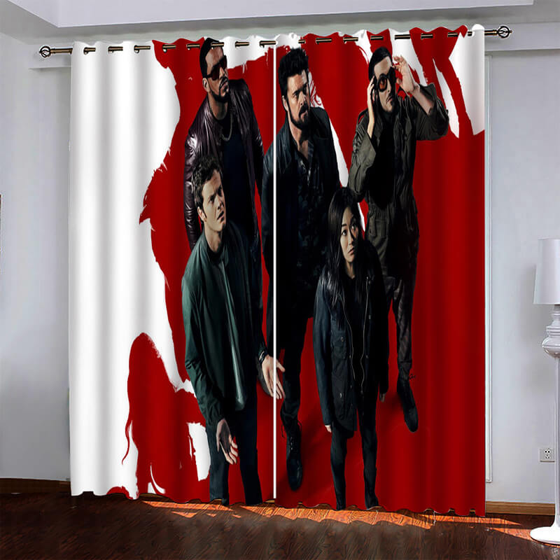 The Boys Curtains Pattern Blackout Window Drapes (Online Order Only)