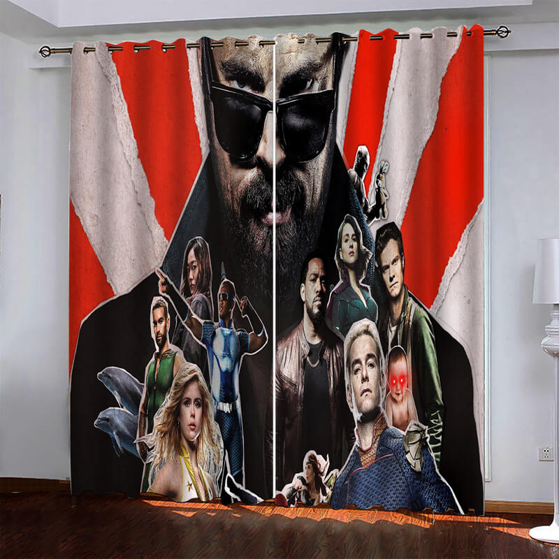 The Boys Curtains Pattern Blackout Window Drapes (Online Order Only)