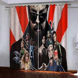 The Boys Curtains Pattern Blackout Window Drapes (Online Order Only)