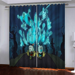 The Cuphead Show Curtains Blackout Window Drapes (Online Order Only)