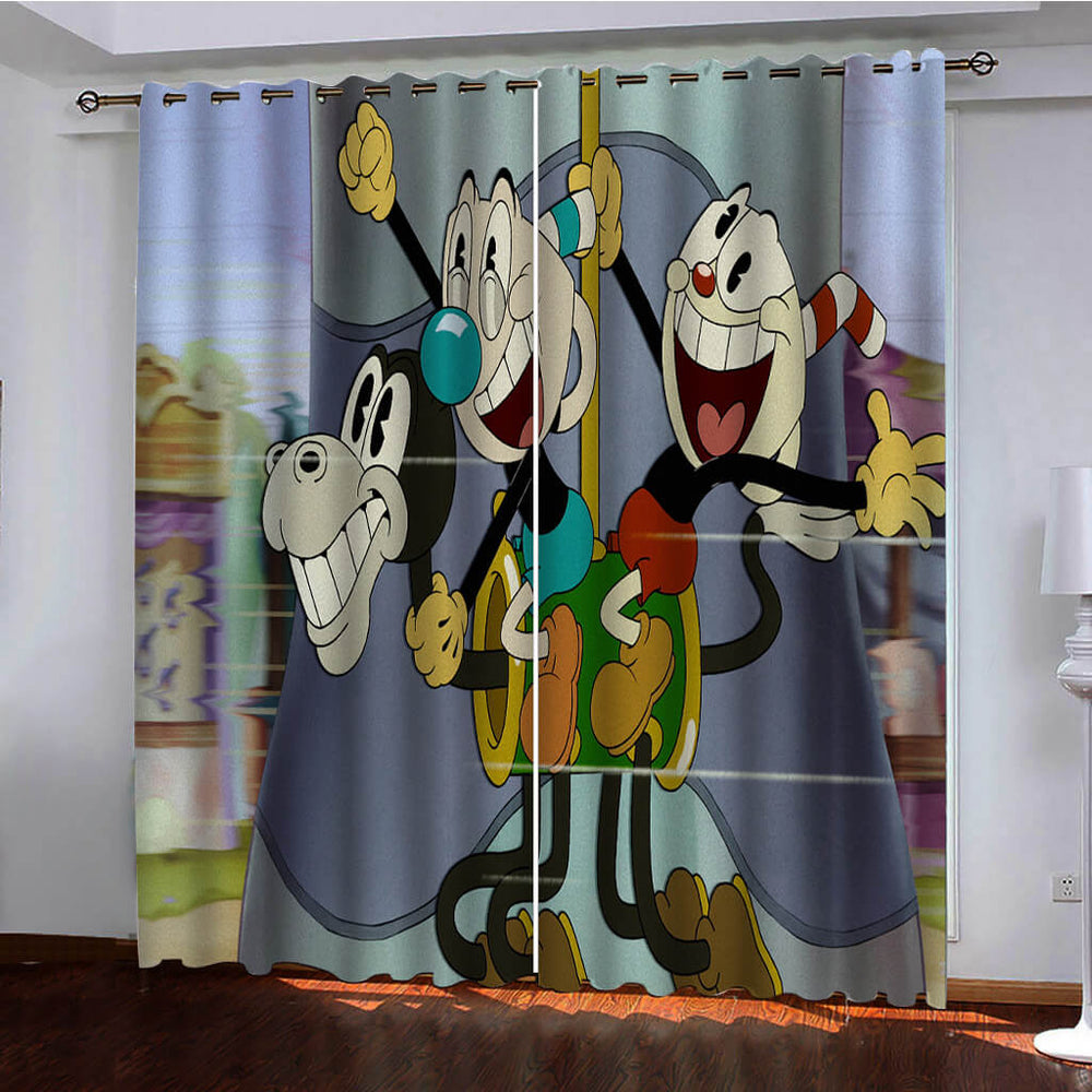 The Cuphead Show Curtains Blackout Window Drapes (Online Order Only)