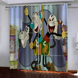 The Cuphead Show Curtains Blackout Window Drapes (Online Order Only)