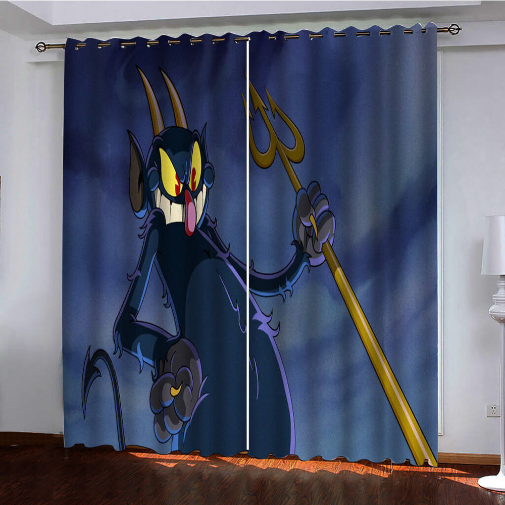 The Cuphead Show Curtains Blackout Window Drapes (Online Order Only)