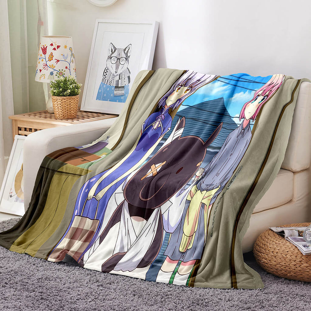 The Demon Girl Next Door Flannel Fleece Blanket Throw Cosplay Blanket (Online Order Only)
