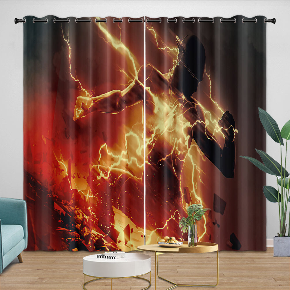 The Flash Curtains Pattern Blackout Window Drapes Room Decoration (ONLINE ORDER ONLY)