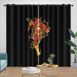 The Flash Curtains Pattern Blackout Window Drapes Room Decoration (ONLINE ORDER ONLY)