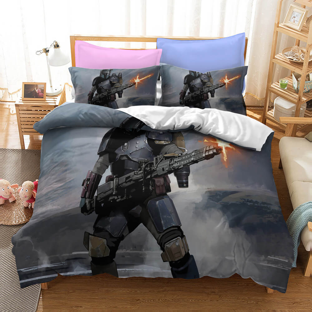 The Mandalorian Yoda Baby Pattern Bedding Quilt Covers Without Filler (Online Order Only)