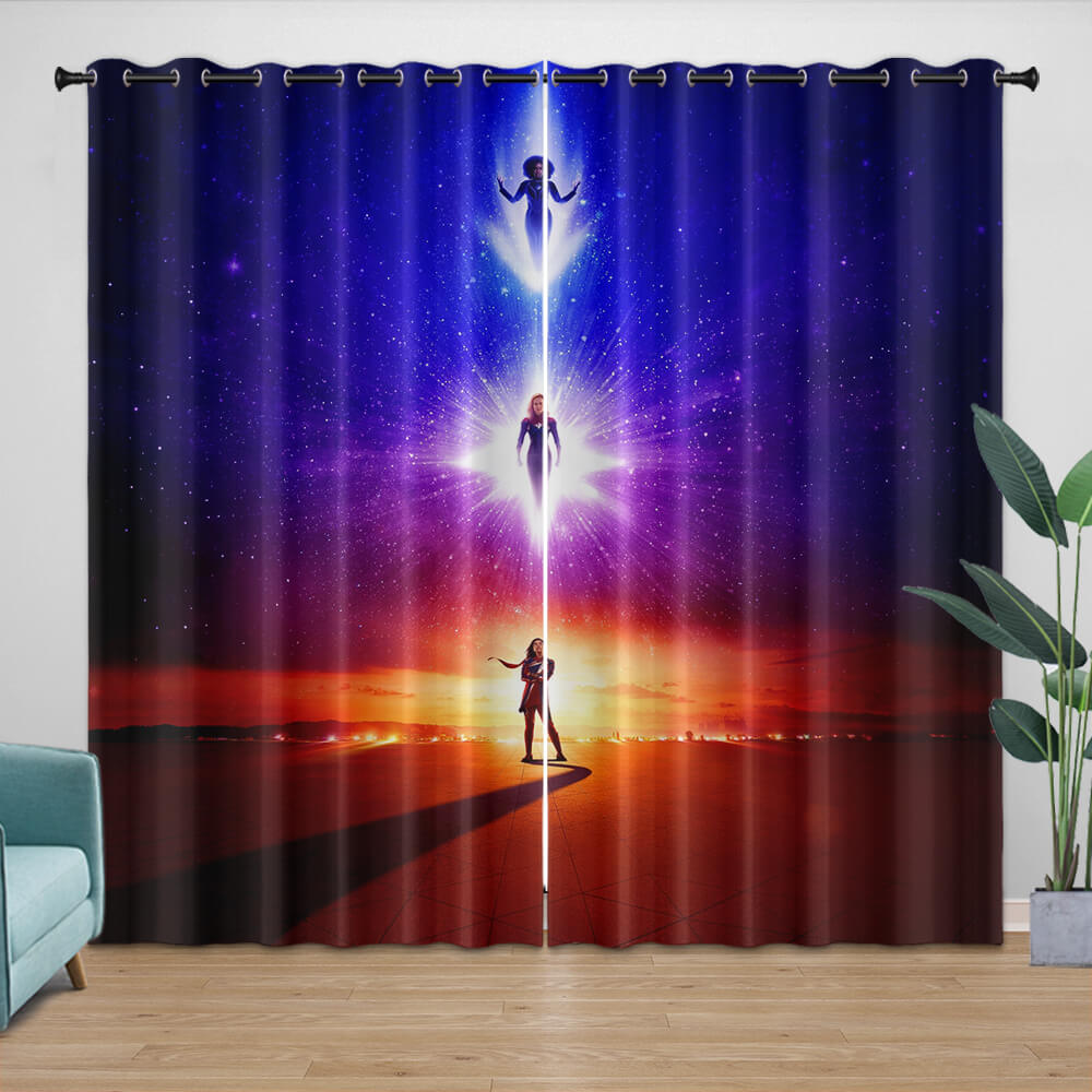 The Marvels Curtains Pattern Blackout Window Drapes (Online Order Only)