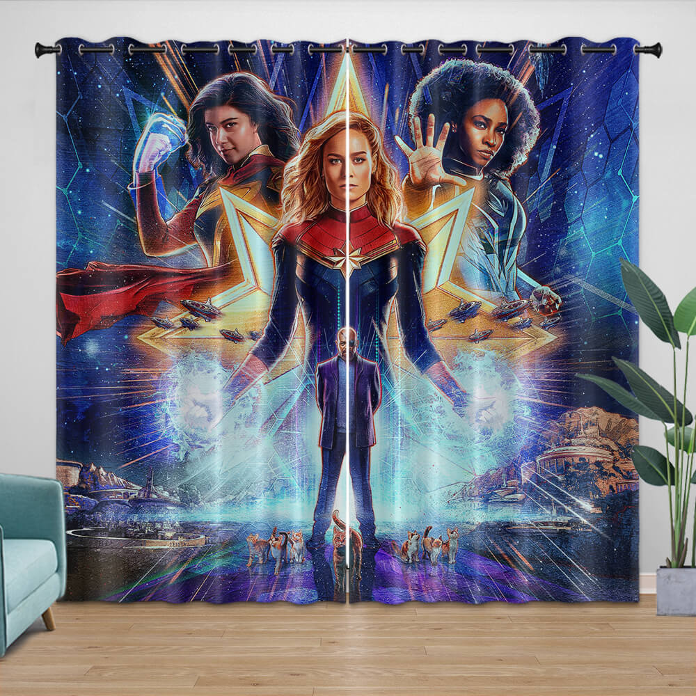 The Marvels Curtains Pattern Blackout Window Drapes (Online Order Only)