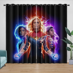 The Marvels Curtains Pattern Blackout Window Drapes (Online Order Only)