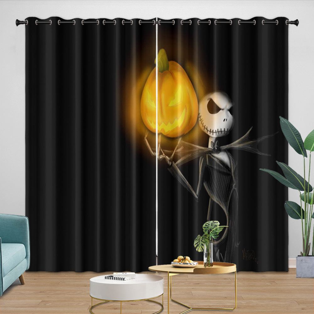 The Nightmare Before Christmas Curtains Pattern Blackout Window Drapes (Online Order Only)