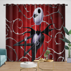 The Nightmare Before Christmas Curtains Pattern Blackout Window Drapes (Online Order Only)