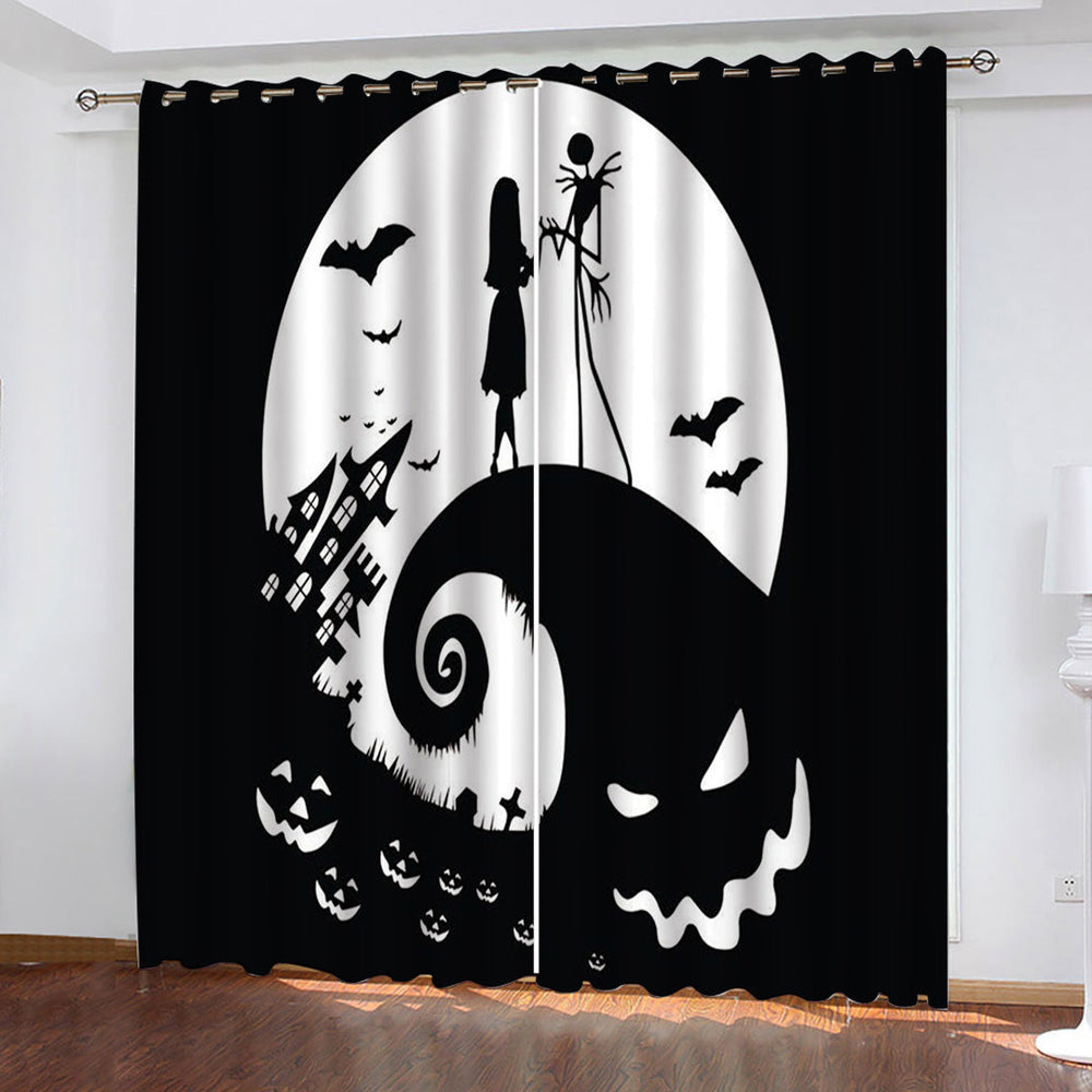 The Nightmare Before Curtains Pattern Blackout Window Drapes (Online Order Only)