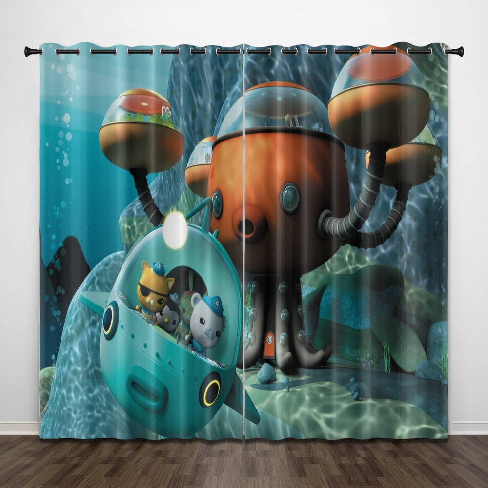 The Octonauts Curtains Pattern Blackout Window Drapes (Online Order Only)