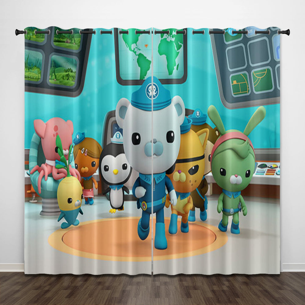 The Octonauts Curtains Pattern Blackout Window Drapes (Online Order Only)