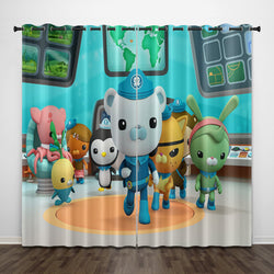 The Octonauts Curtains Pattern Blackout Window Drapes (Online Order Only)