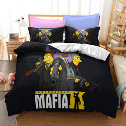 The Simpsons Pattern Bedding Set Quilt Covers Without Filler (Online Order Only)