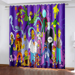 The Simpsons Curtains Pattern Blackout Window Drapes (Online Order Only)