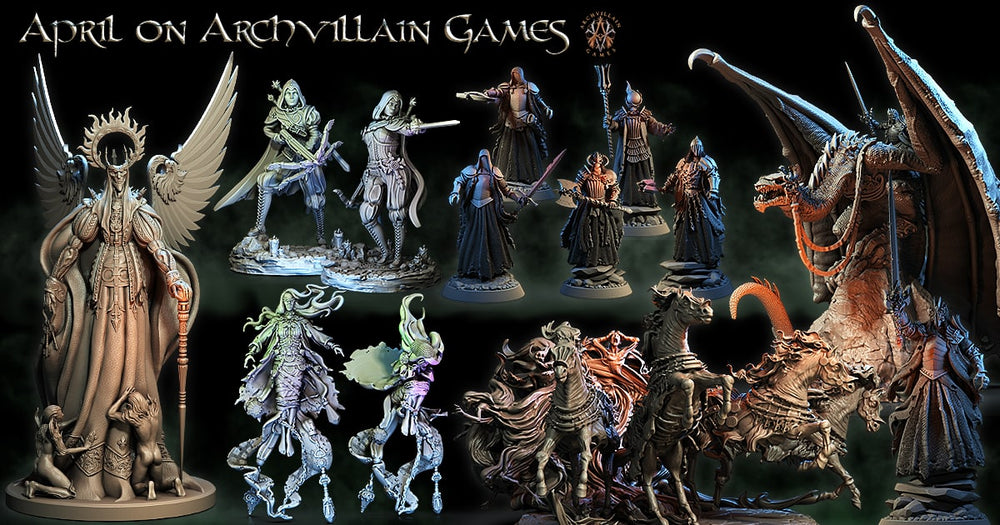 3D Printed Archvillain Games Baron's Mistresses The Sorrowsown 28 32mm D&D (Online Only)