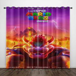 The Super Mario Bros Movie Pattern Curtains Blackout Window (Online Order Only)